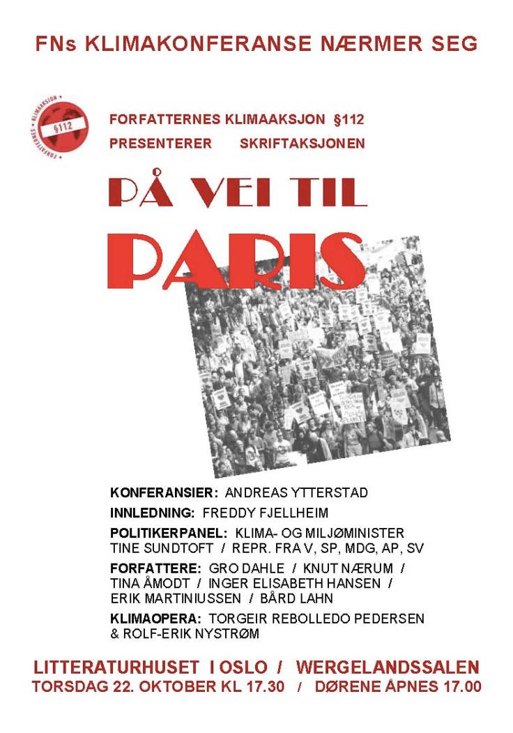 Plakat PåveitilParis 22.okt.